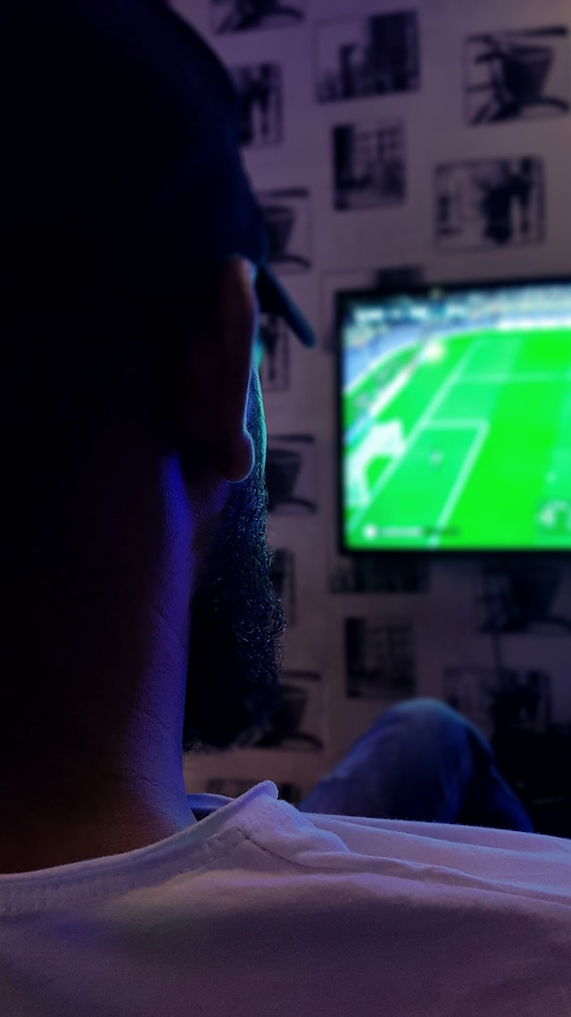 Man Watching Soccer